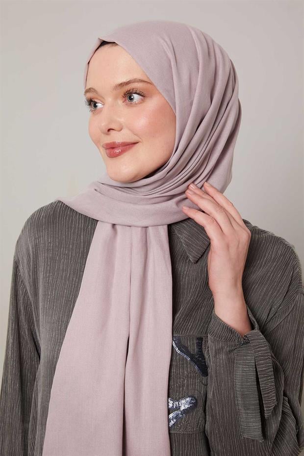 Lila Düz Tensel Şal