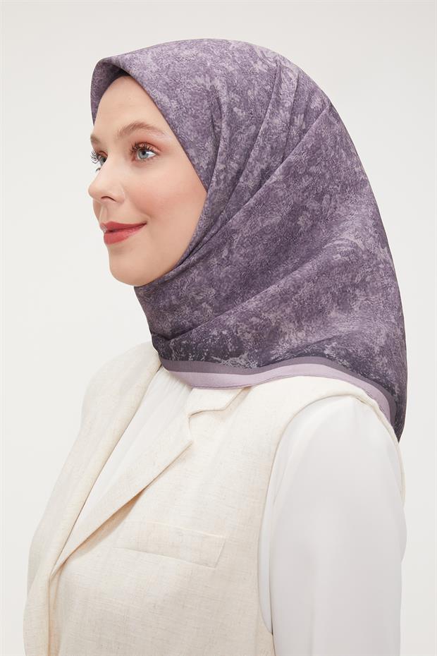 Lila Ebruli Aura Eşarp