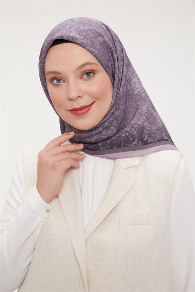Lila Ebruli Aura Eşarp