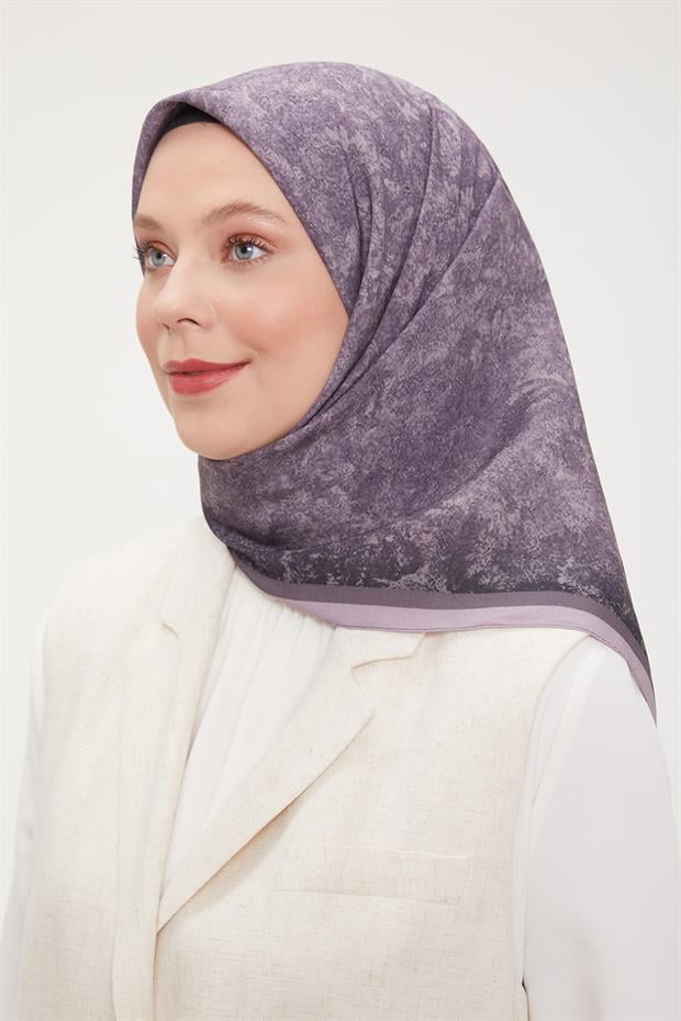 Lila Ebruli Aura Eşarp