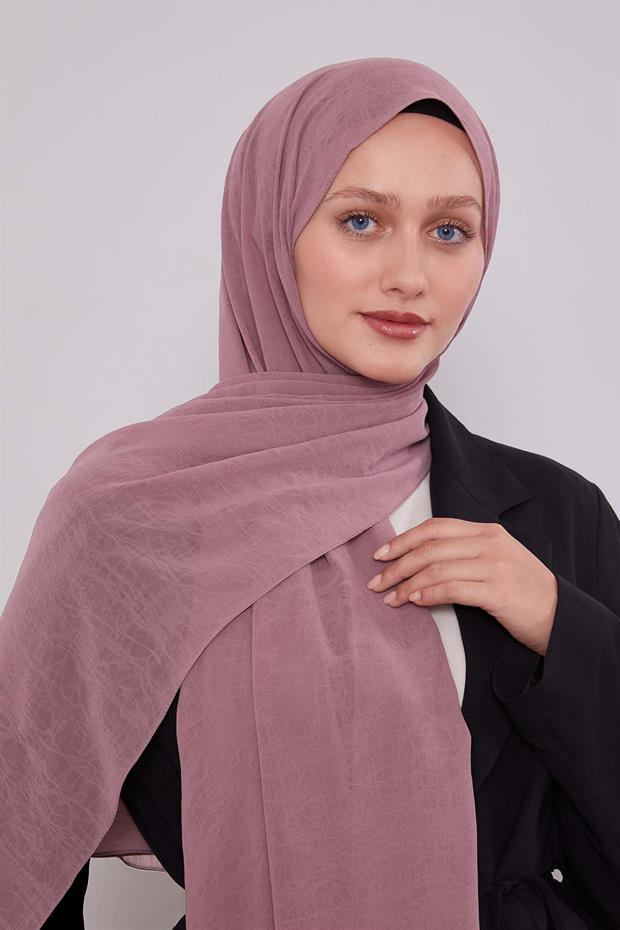 Lila Frozen Krep Şal