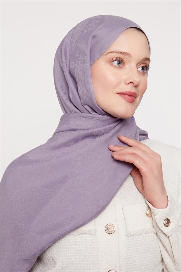 Lila Hint Desen Grazia Şal