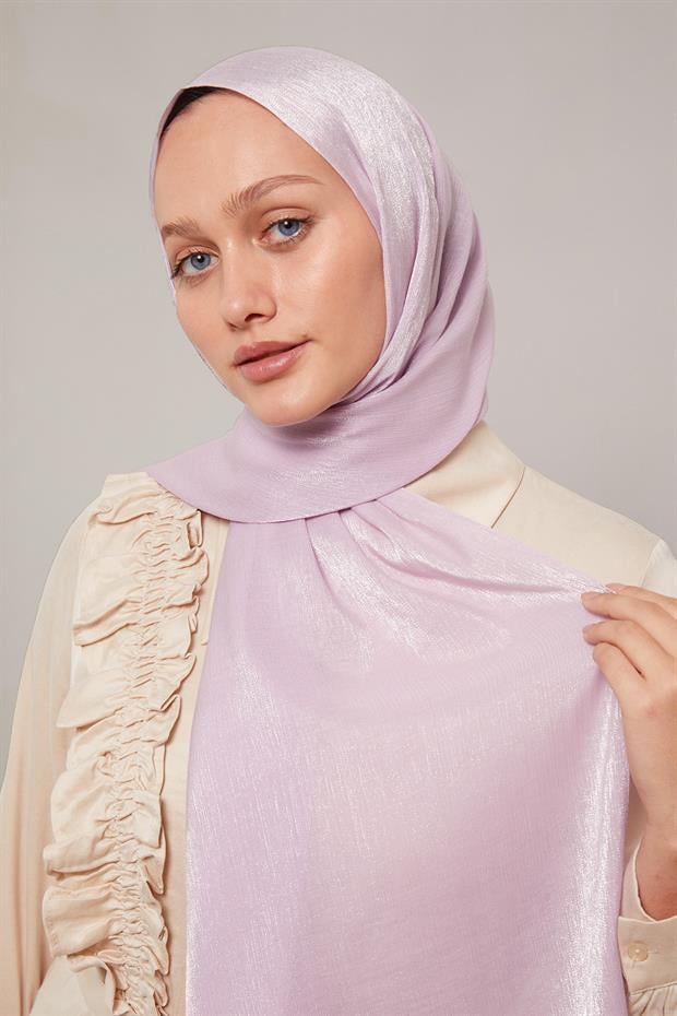 Lila Kristal Abiye Şal