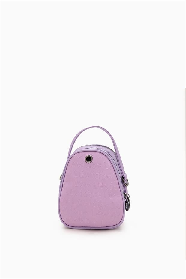 Lila Oval Model Omuz Çantası