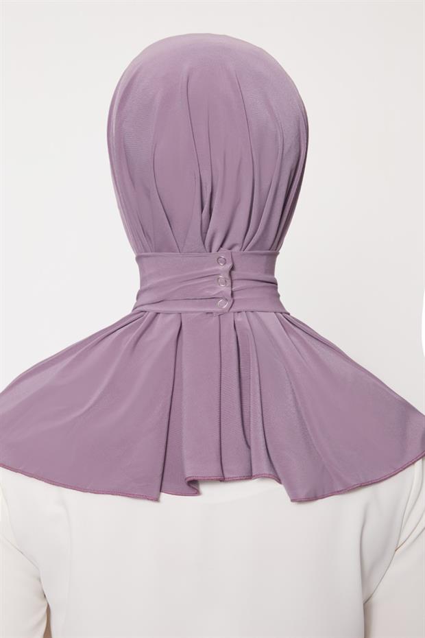 Lila Pratik Spor Çıtçıt Şal Bone