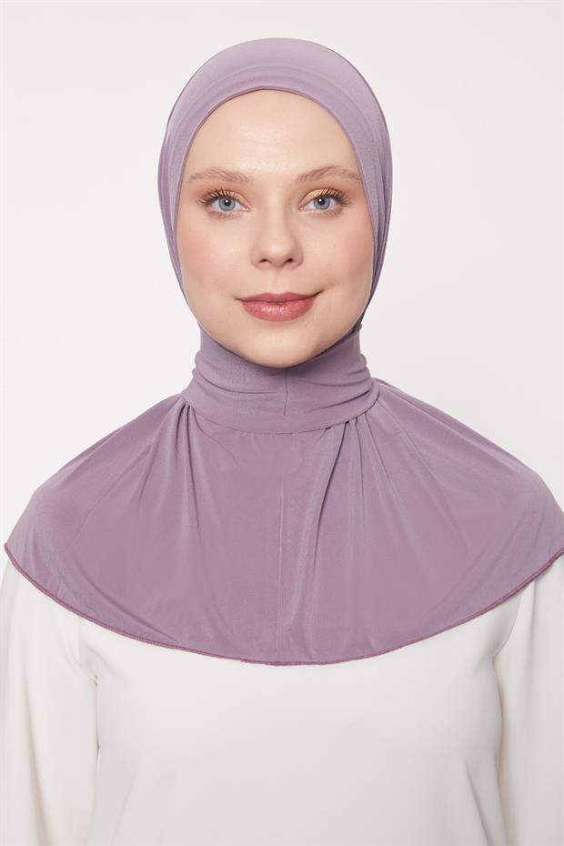 Lila Pratik Spor Çıtçıt Şal Bone