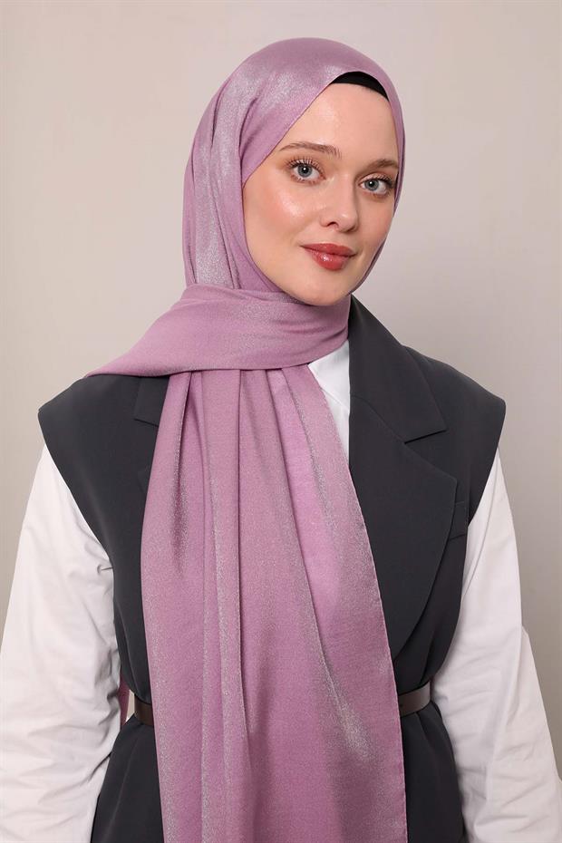 Lila Simli Bodrum Şal