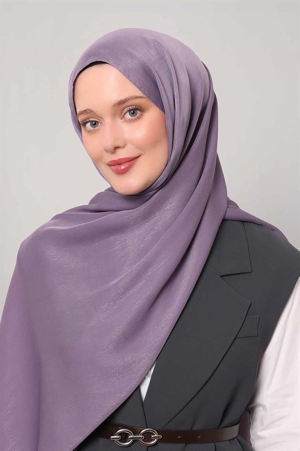 Lila Simli Elmas Şal