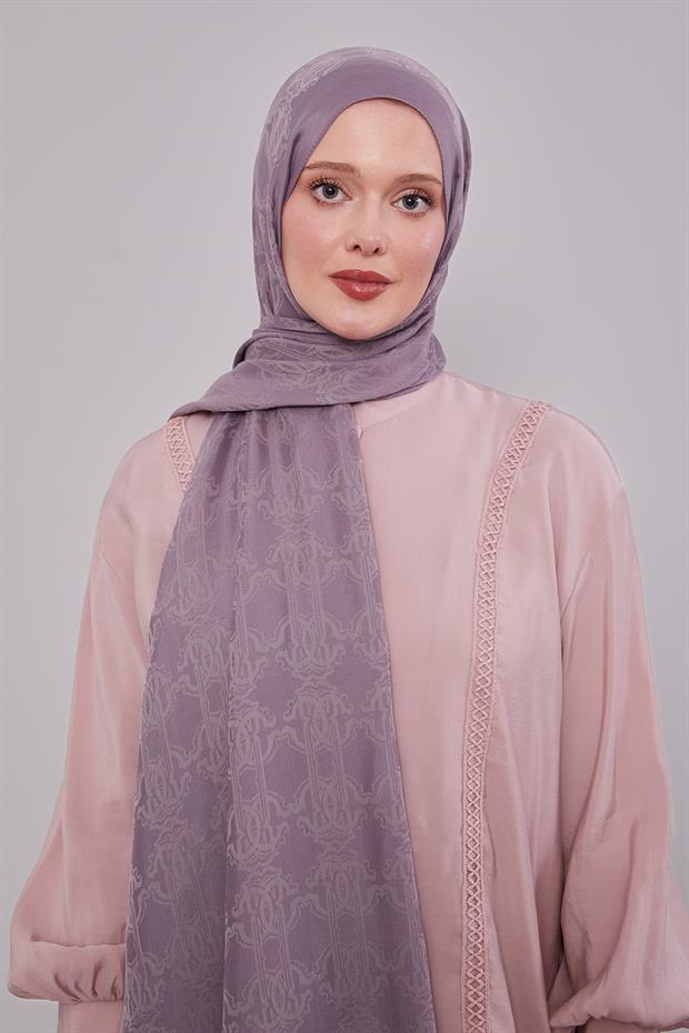 Lila Tuğra Desen Grazia Şal