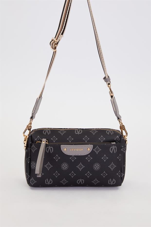 Mavi Çizgi Kuşaklı Omuz Çantası