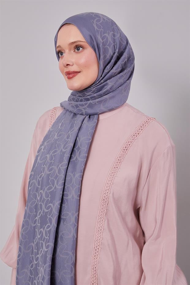 Mavi Geometrik Desen Grazia Şal