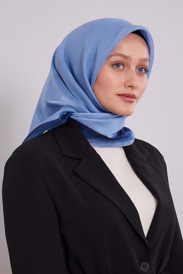 Mavi Kehribar Eşarp