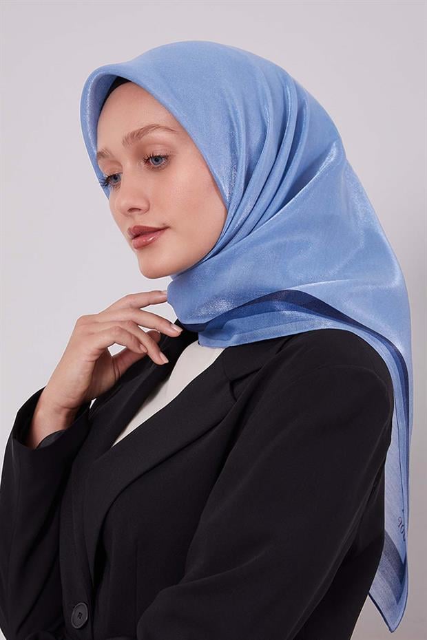 Mavi Kehribar Eşarp