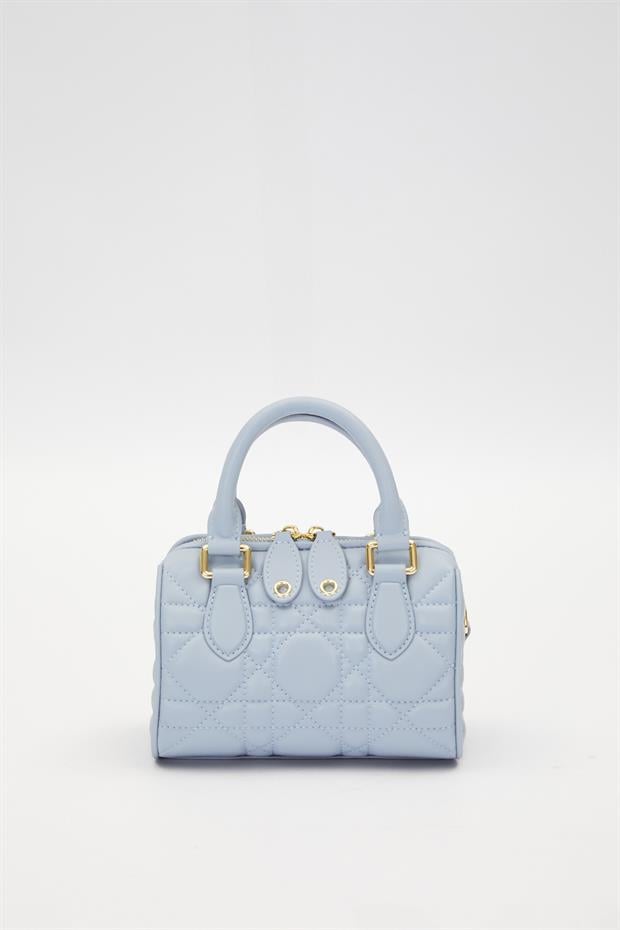 Mavi Kilit Aksesuar Detaylı El Çantası