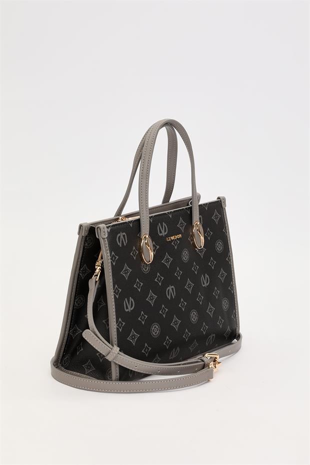 Mavi LVD Baskılı El Çantası