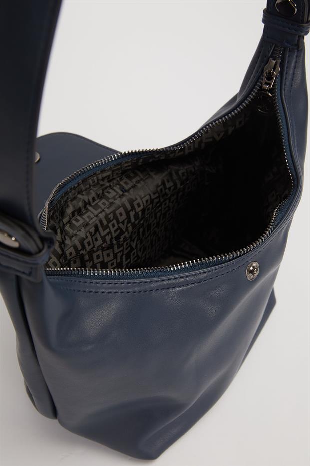 Mavi Uzatılabilir Askılı El Çantası