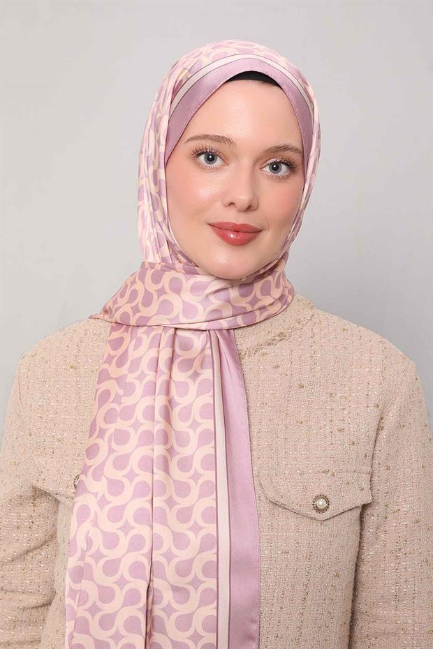 Menekşe S Desen Angel Şal