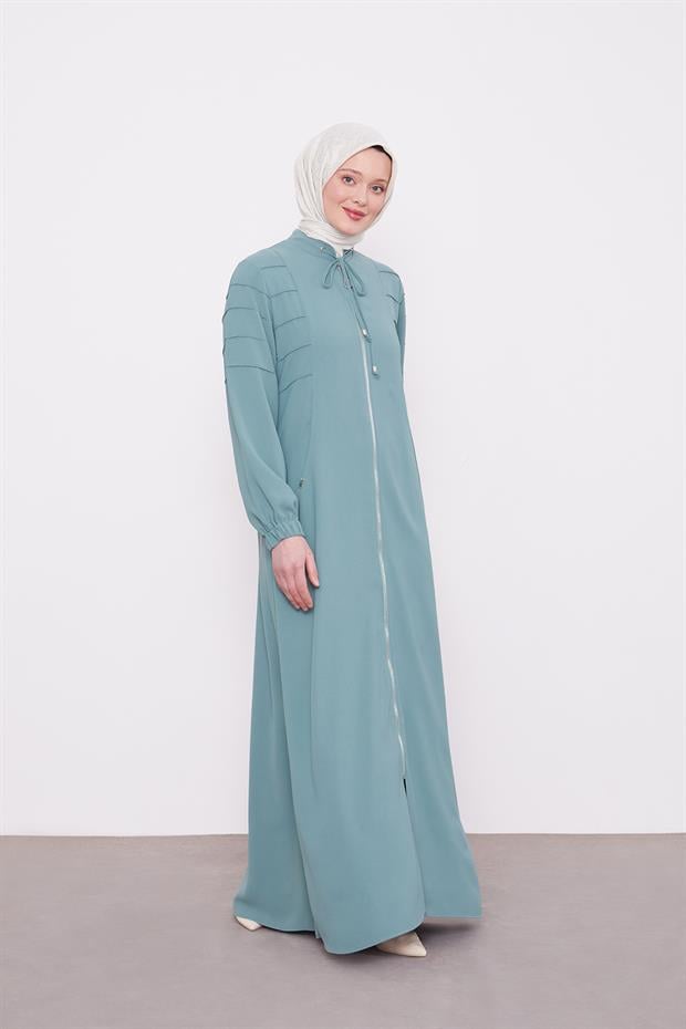 Mint Yeşili Hakim Yaka Ferace