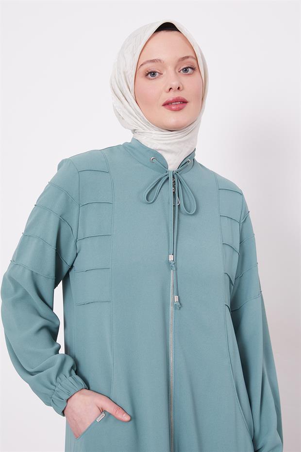 Mint Yeşili Hakim Yaka Ferace