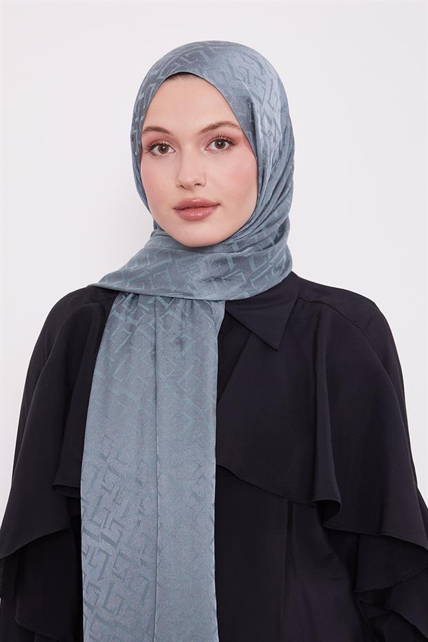 Mint Yeşili L Desen İtalyan Jakar Şal