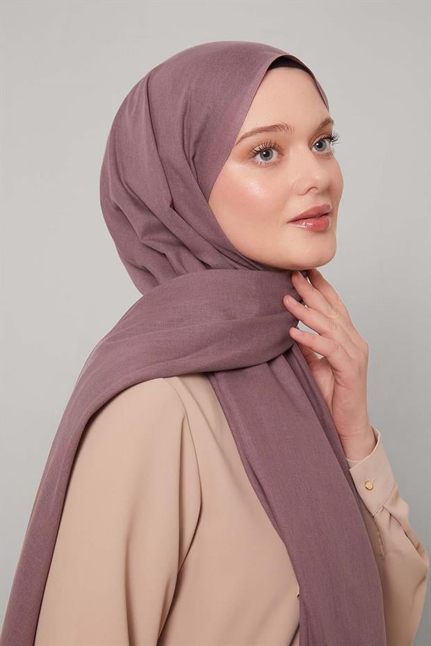 Mor Düz Tensel Şal