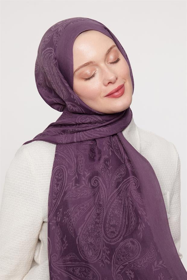 Mor Hint Desen Grazia Şal
