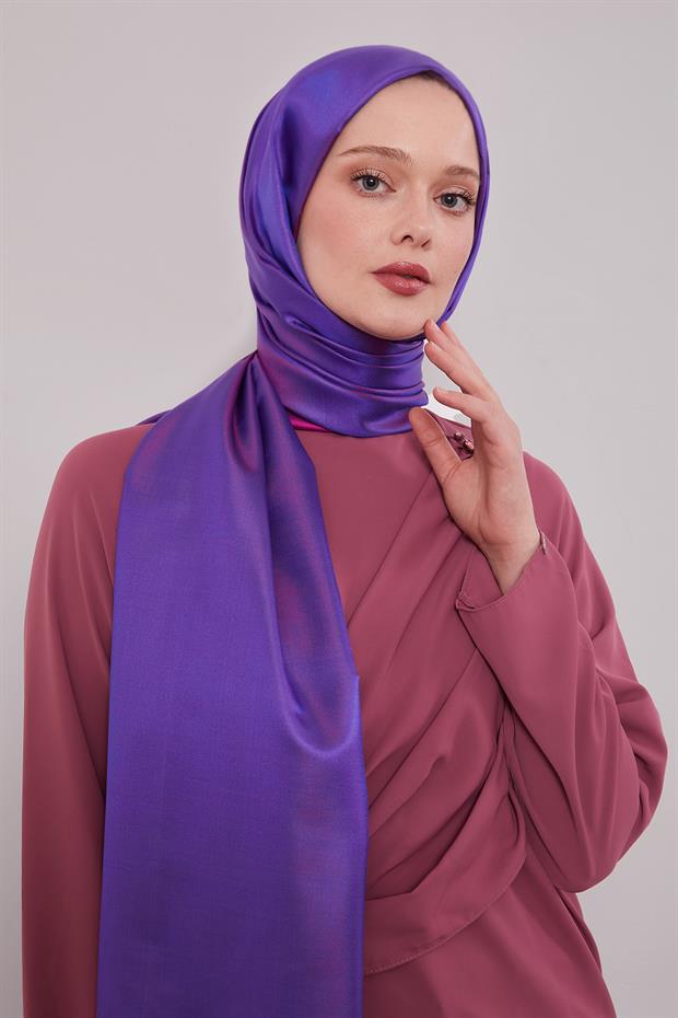 Mor İpek Şal