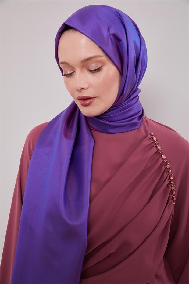 Mor İpek Şal