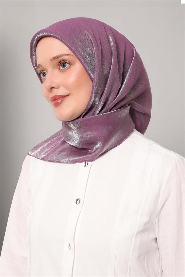 Mor Pırıltı Eşarp