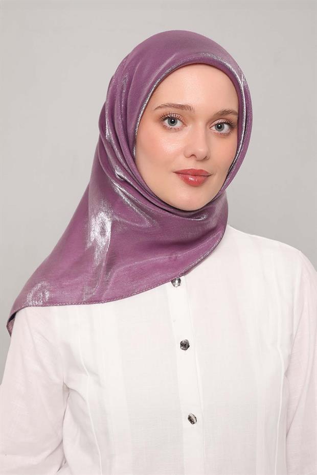 Mor Pırıltı Eşarp