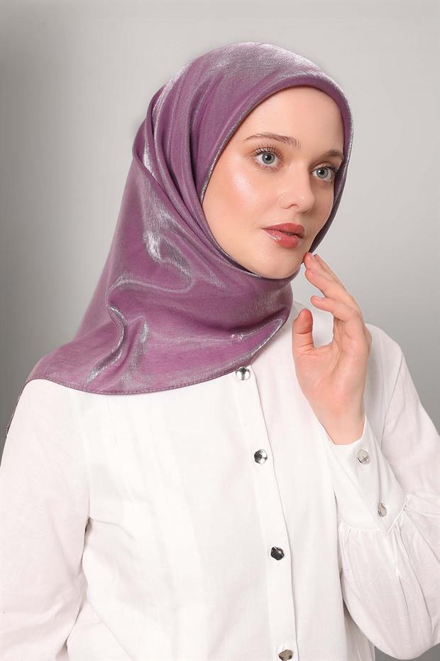 Mor Pırıltı Eşarp