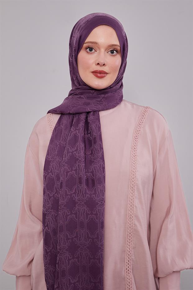 Mor Tuğra Desen Grazia Şal