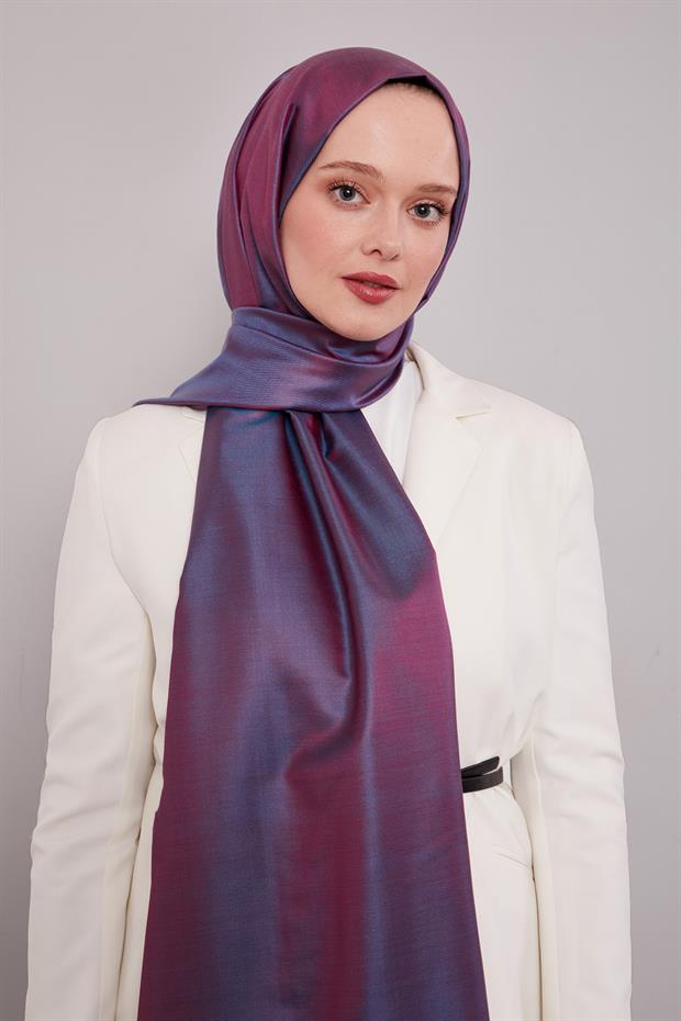 Morcivert İpek Şal