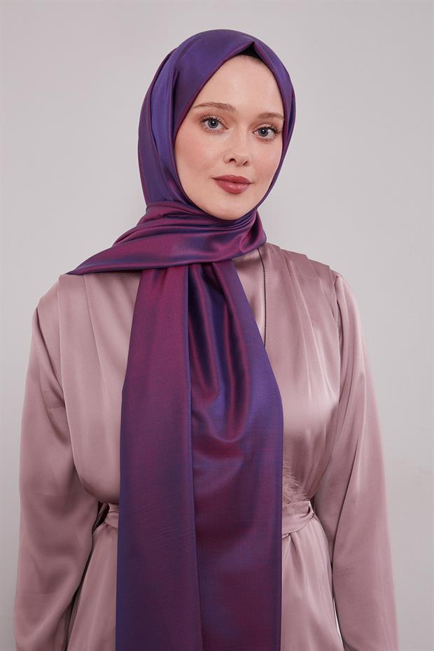 Mürdüm İpek Şal