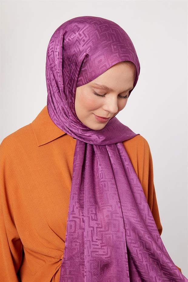 Mürdüm Kiril Desen Jakarlı Janjan Şal