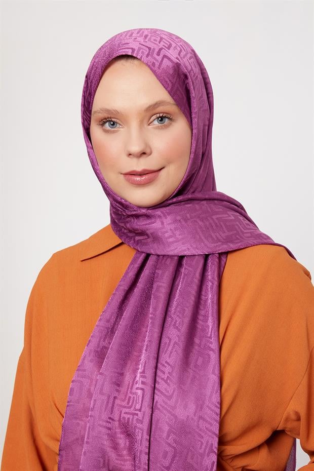 Mürdüm Kiril Desen Jakarlı Janjan Şal