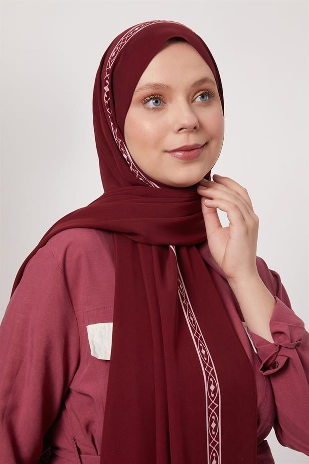 Mürdüm Örgü Desen Medine İpeği