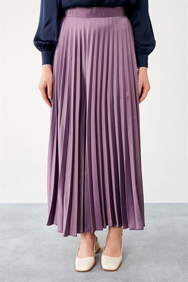 Mürdüm Piliseli Saten Etek