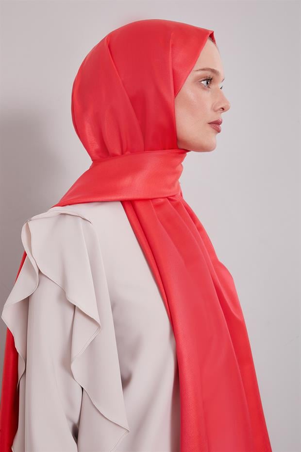 Nar Çiçeği İpek Şal