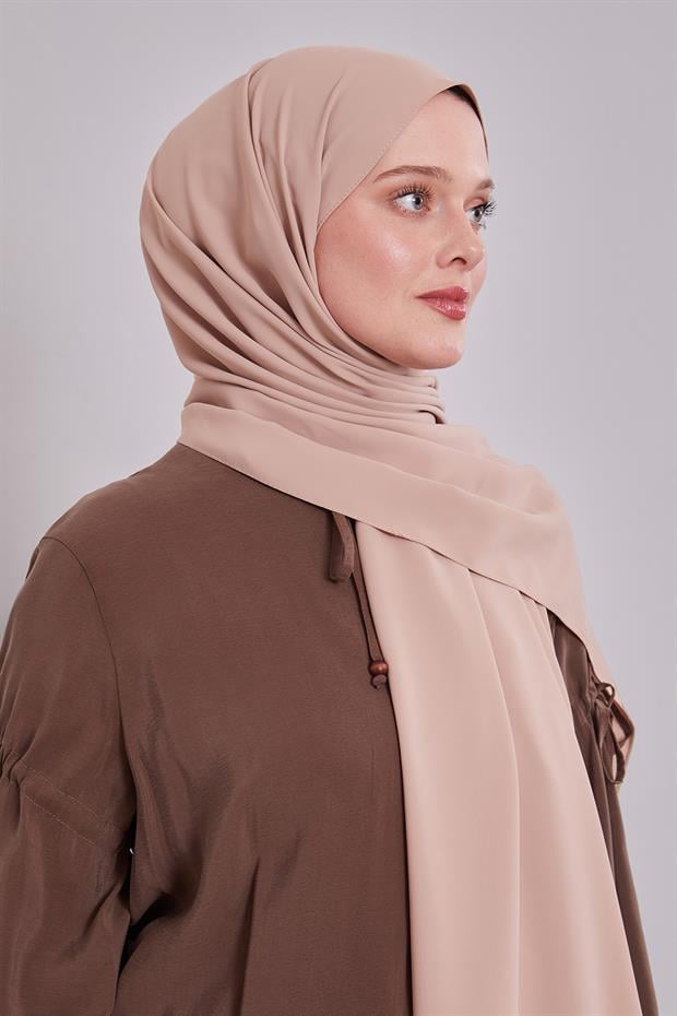 Nude Düz Trend Şal