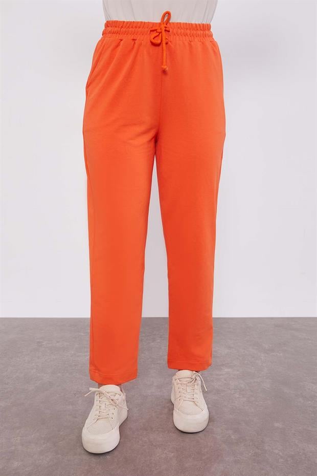 Oranj Belli Lastikli Cepli Spor Pantolon