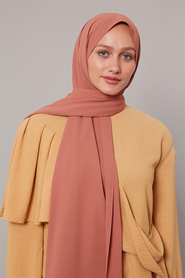 Oranj Düz Trend Şal