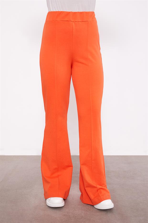 Oranj İspanyol Paça Pantolon