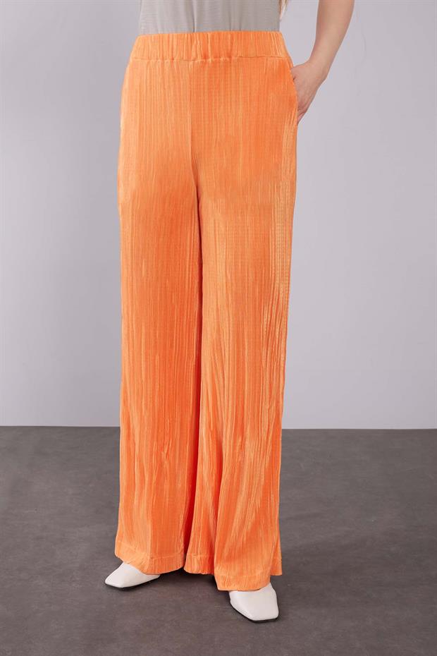 Oranj Kapüşonlu Bağcık Detaylı İkili Takım