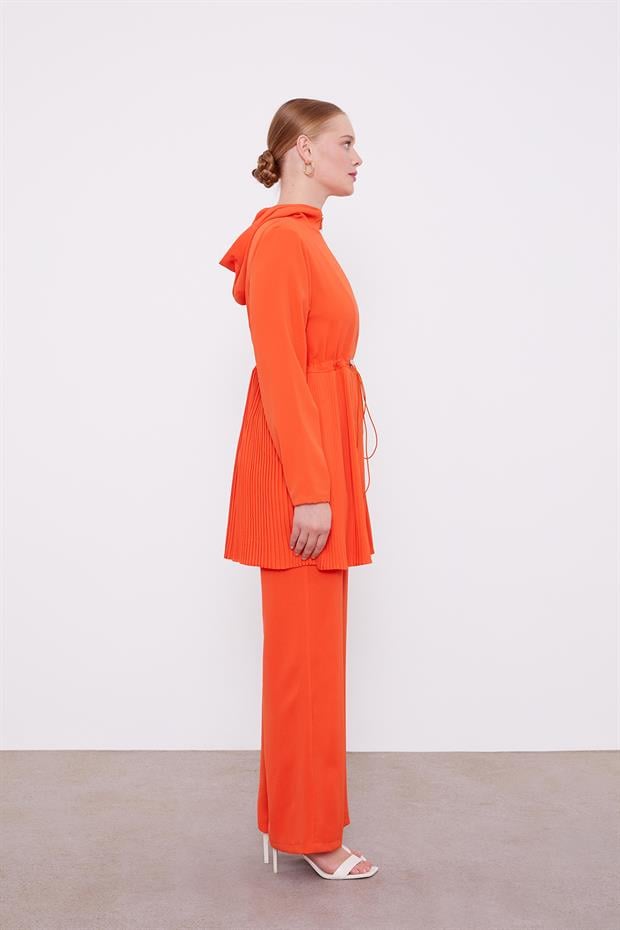 Oranj Kapusonlu Beli İp Buzgulu İkili Takım