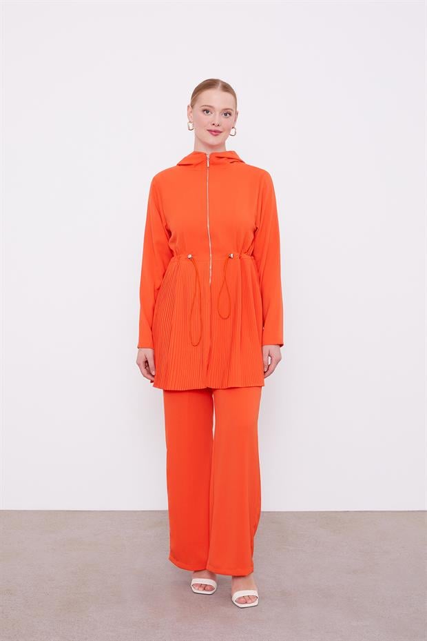 Oranj Kapusonlu Beli İp Buzgulu İkili Takım