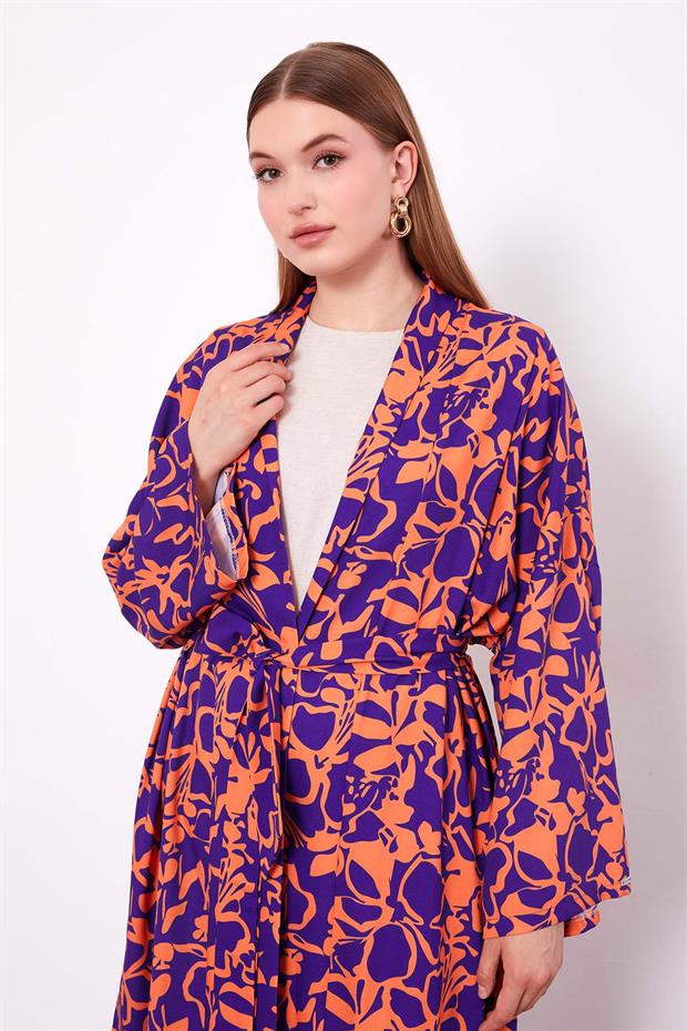 Oranj Kimono Pantolon Takım