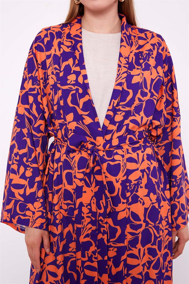 Oranj Kimono Pantolon Takım