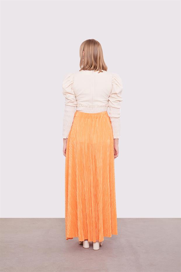 Oranj Pileli Etek