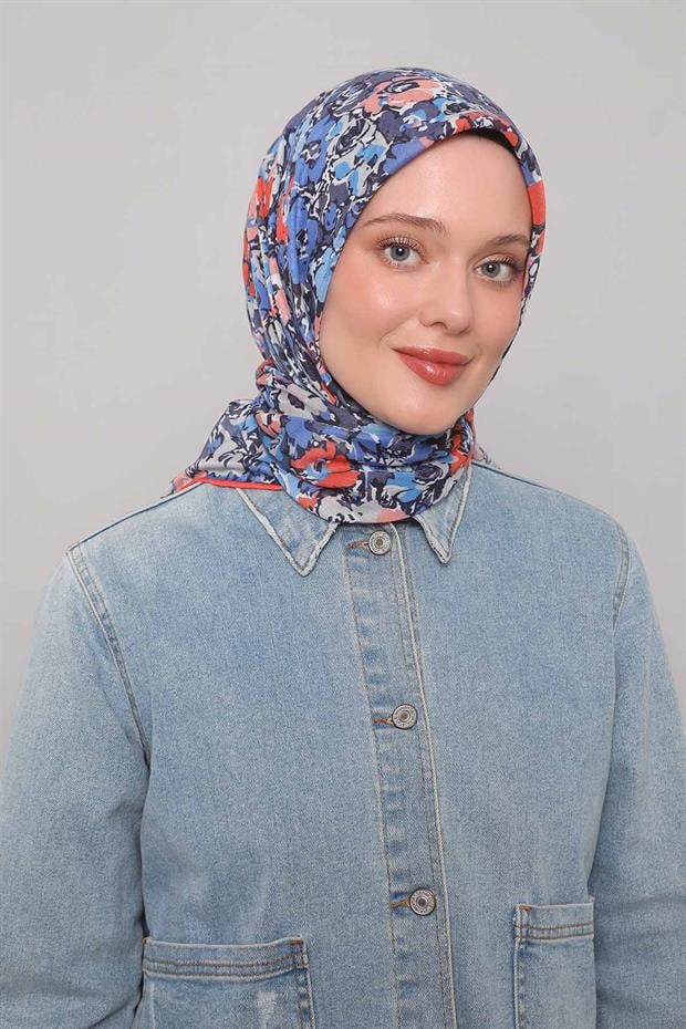 Oranj Yonca Desen Soft Eşarp